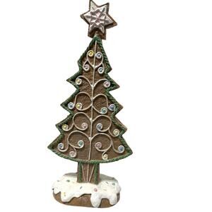 13” Gingerbread Christmas Tree 13” with the star topper.